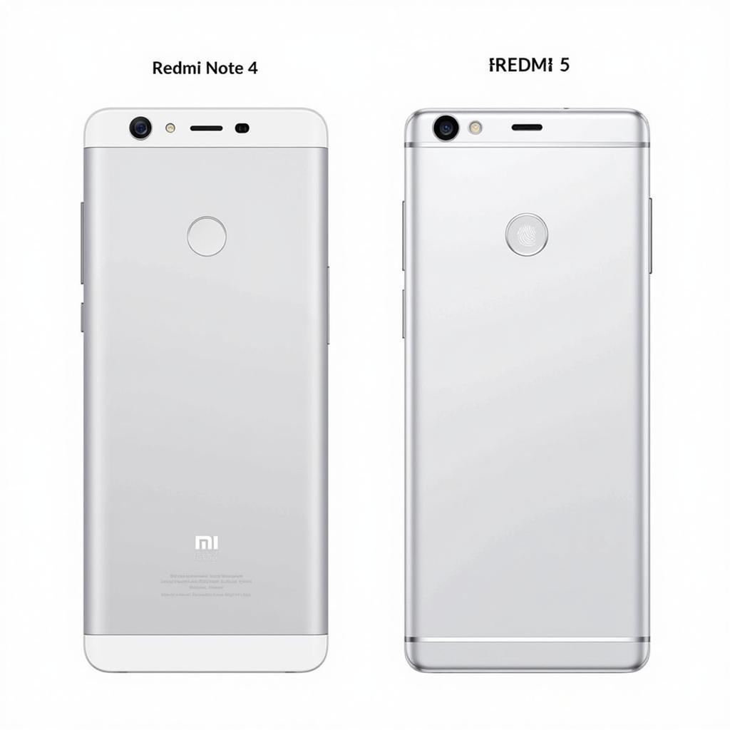 So sánh thiết kế Redmi Note 4 và Redmi 5