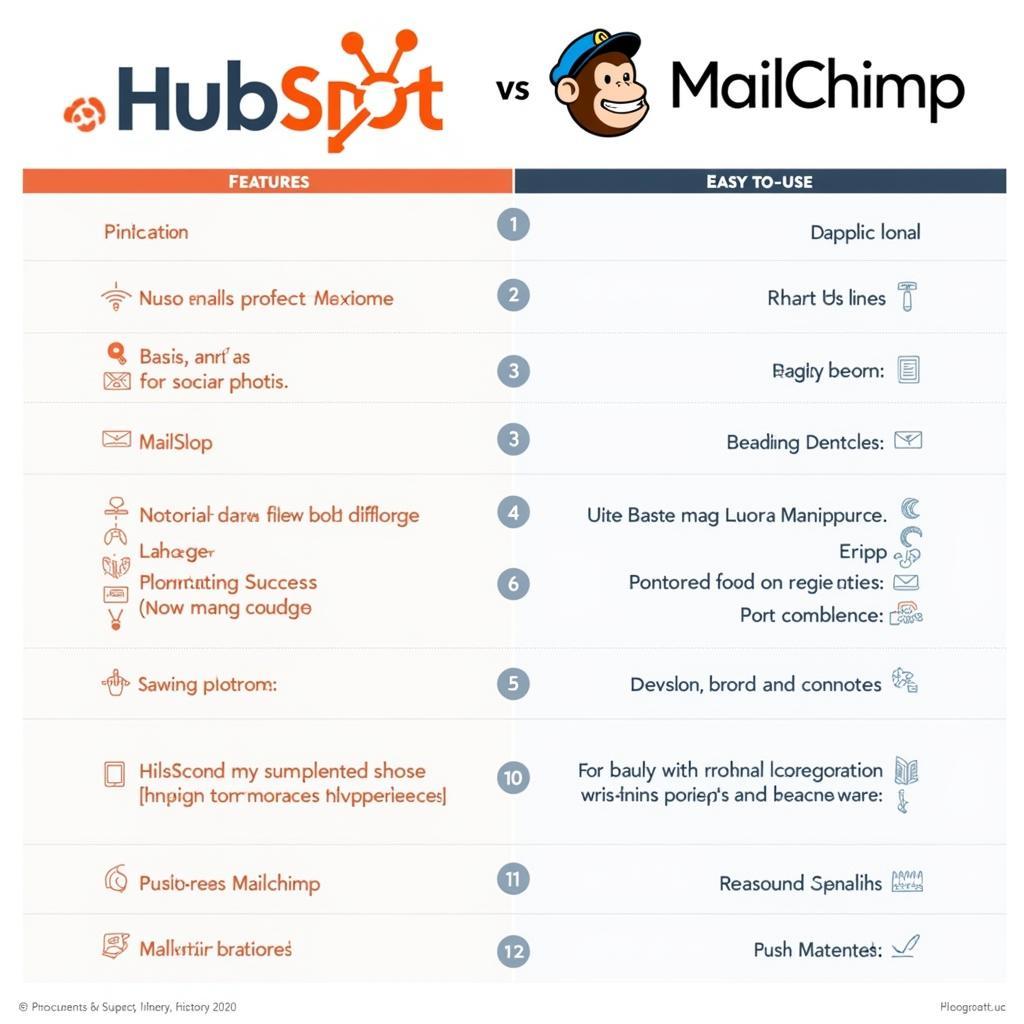 Tổng quan so sánh HubSpot và Mailchimp