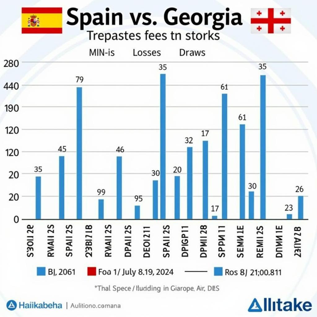 Lịch sử đối đầu giữa Spain và Georgia