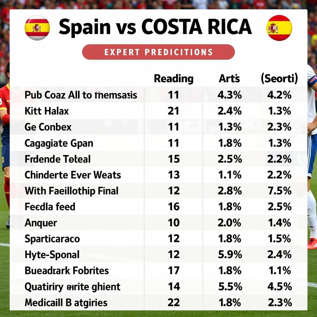 Dự đoán kết quả TBN vs Costa Rica