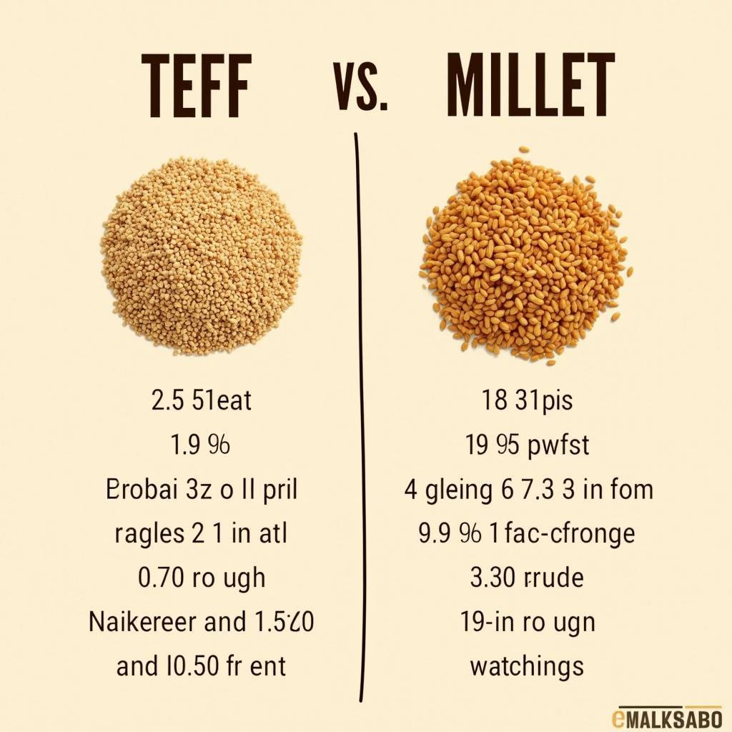 So Sánh Teff và Millet