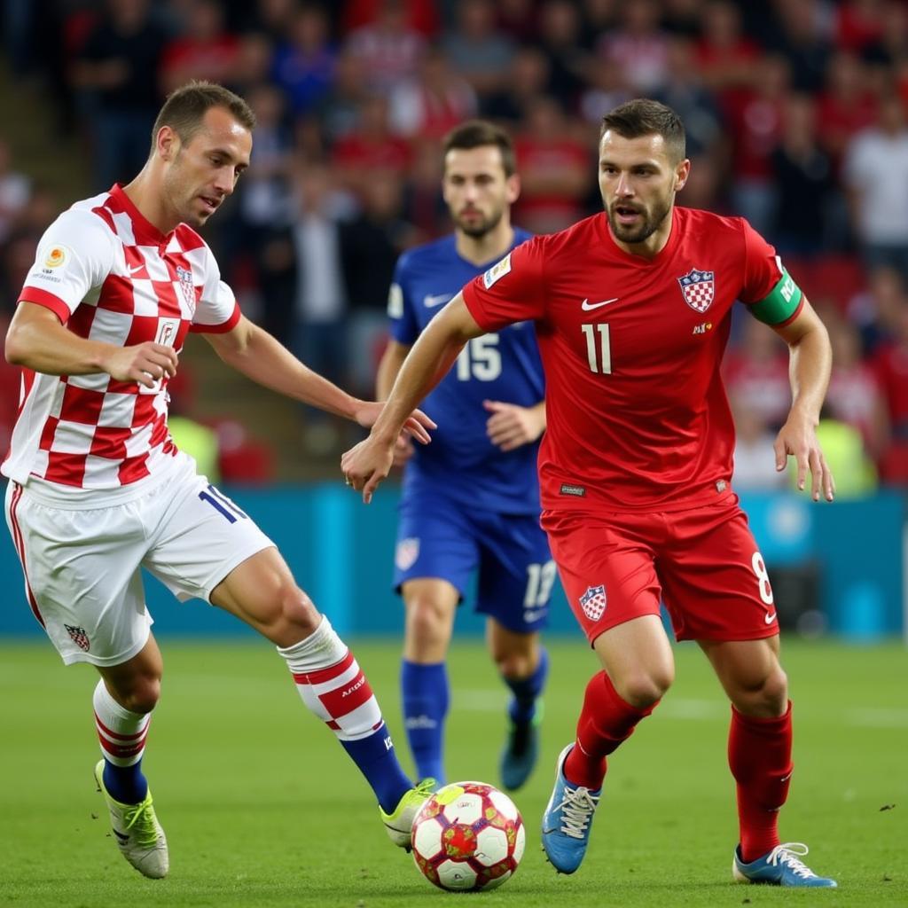 Trận đấu kịch tính Croatia vs Wales vòng loại EURO 2019