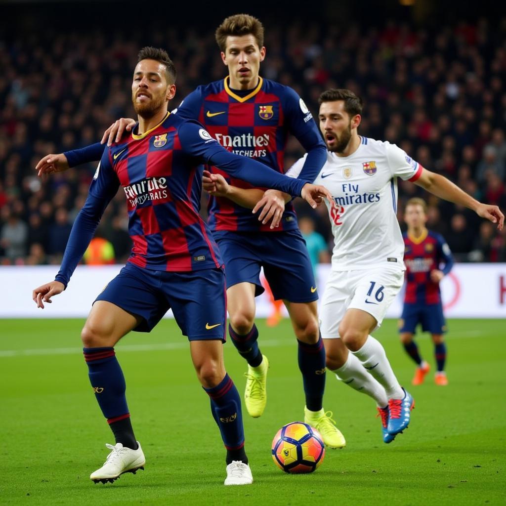 Trận đấu lượt đi PSG vs Barca tại Công viên các Hoàng tử