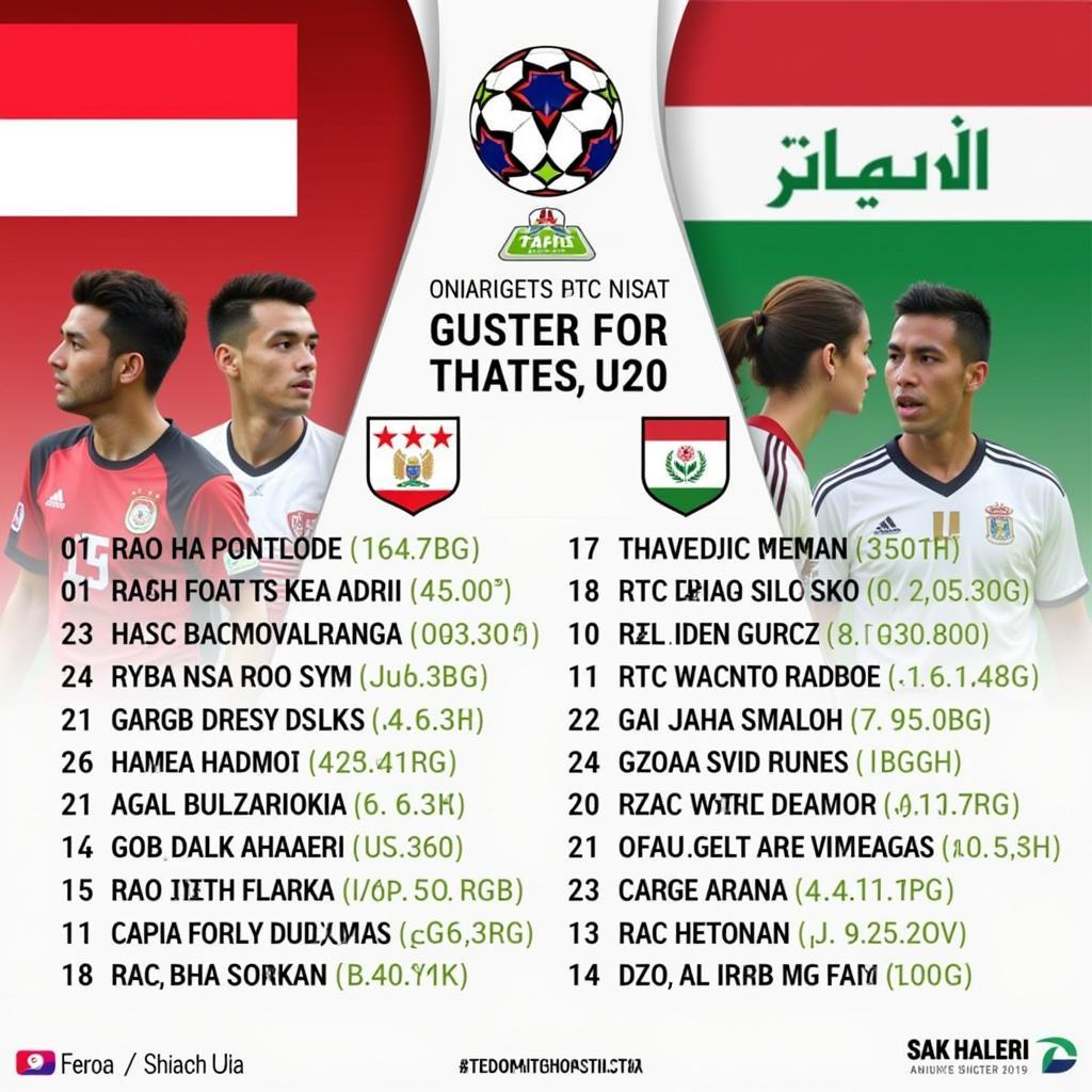 U20 Indonesia đối đầu U20 Iraq tại vòng loại U20 châu Á