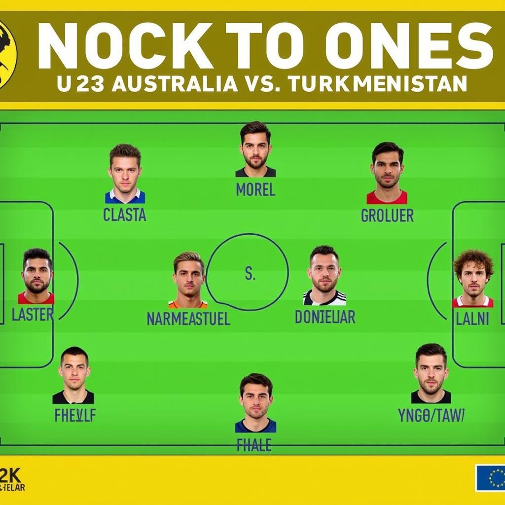 U23 Australia vs U23 Turkmenistan: Đội hình ra sân