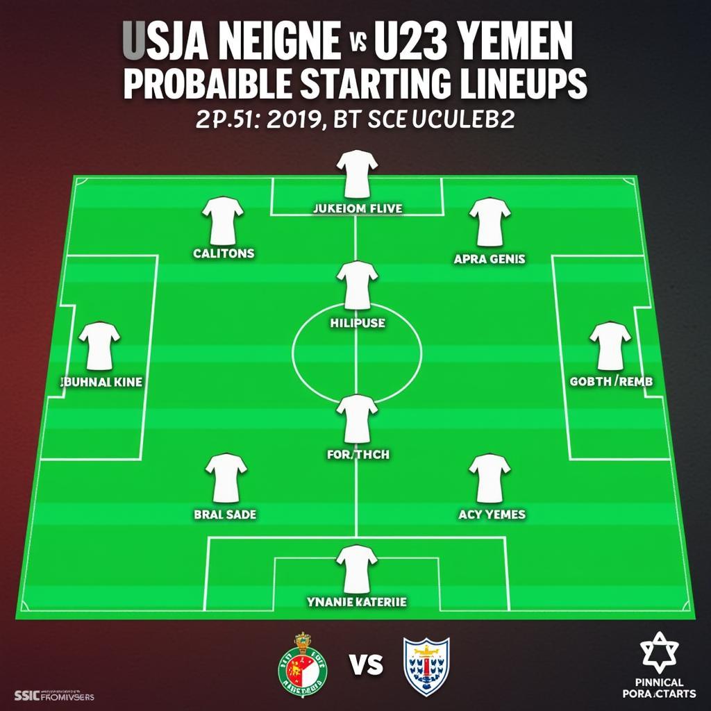 Đội hình ra sân dự kiến của U23 Singapore và U23 Yemen