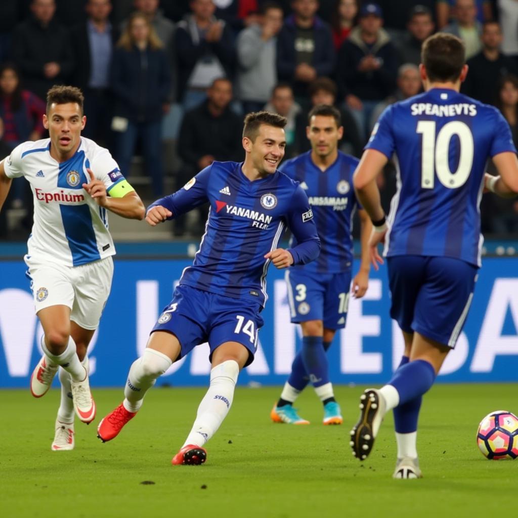 Trận đấu Udinese vs Chelsea đầy kịch tính với những pha bóng nghẹt thở và bàn thắng đẹp mắt.