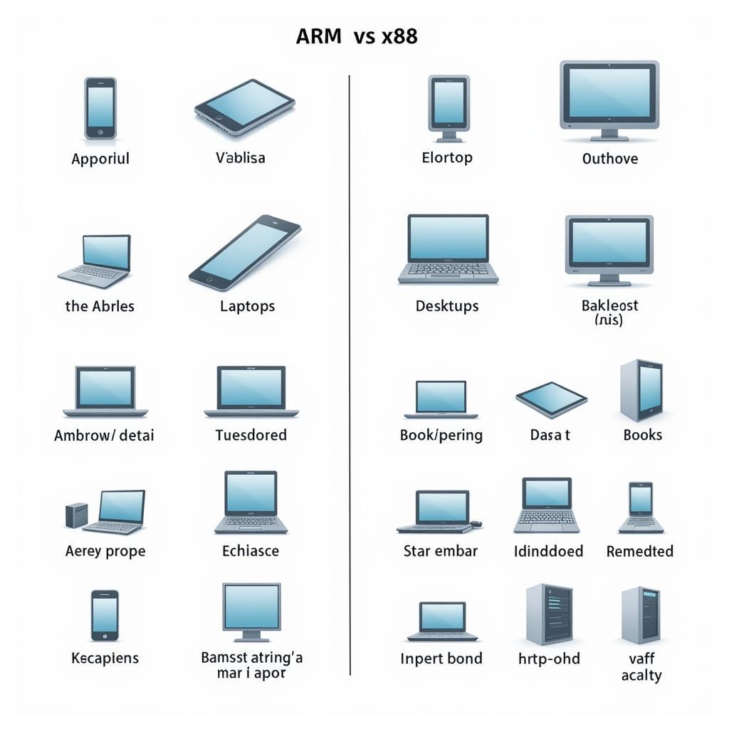 Ứng dụng của ARM và x86 trong các thiết bị