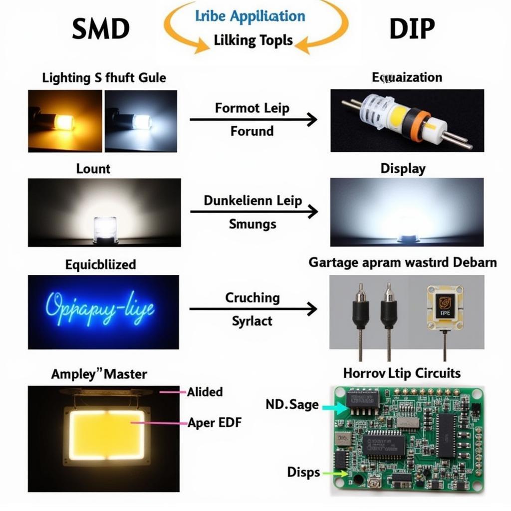 Ứng dụng của SMD và DIP LED