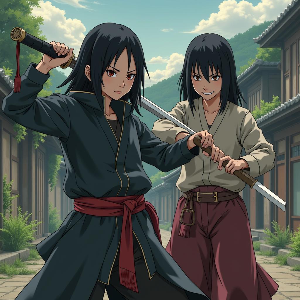 Unohana và Zaraki thời trẻ trong Quận 80