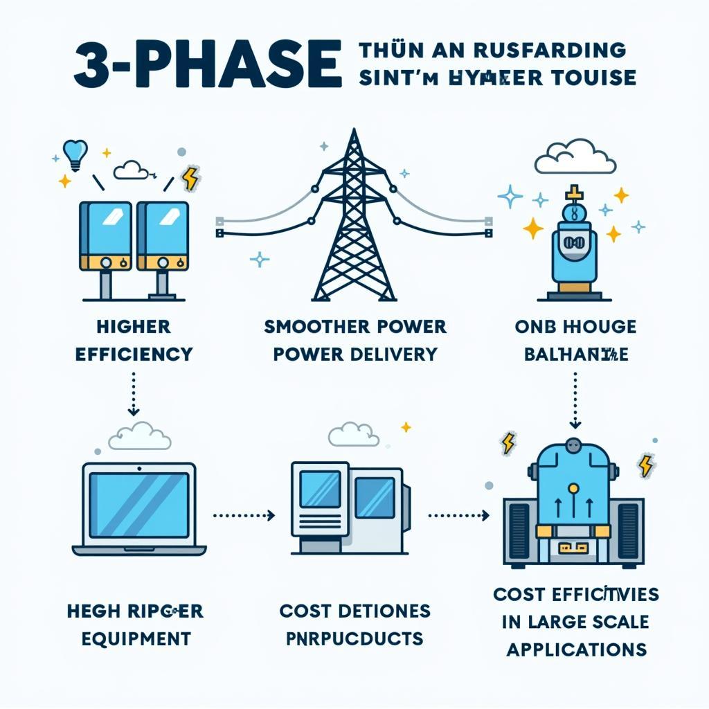 Ưu điểm của hệ thống điện 3 pha