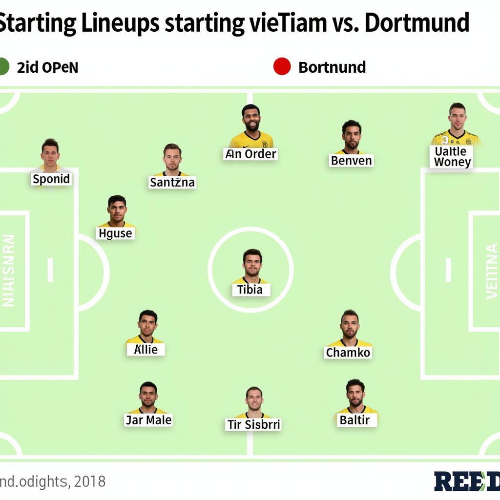 Đội hình Việt Nam vs Dortmund