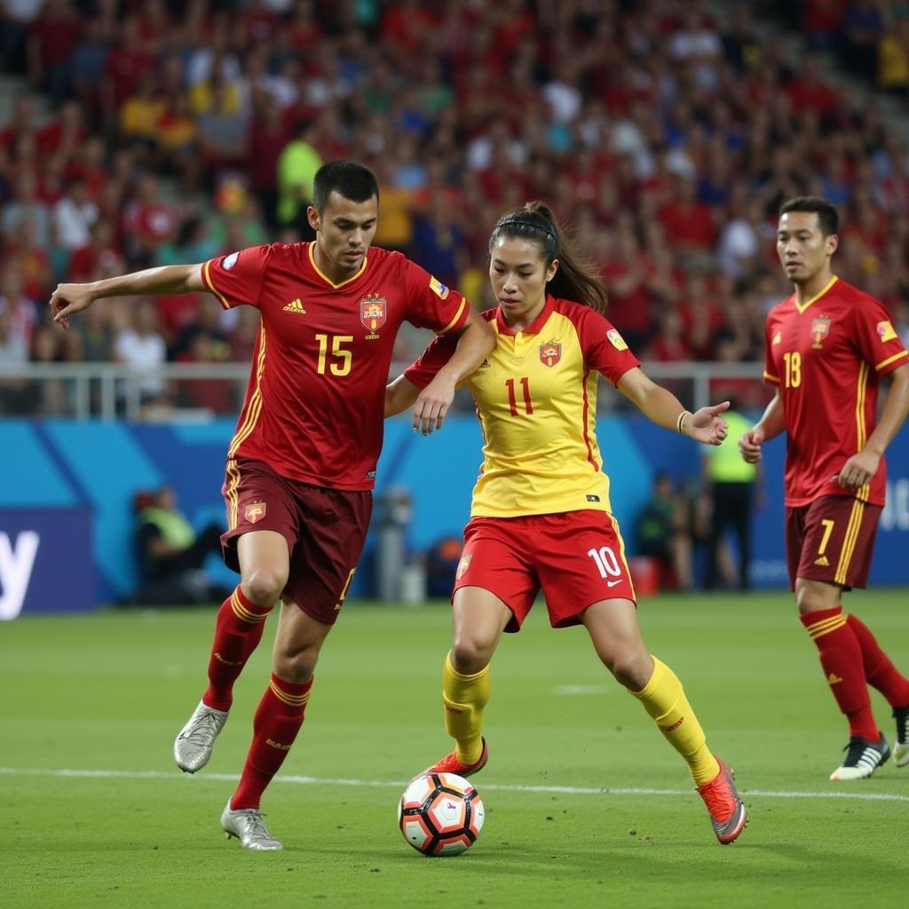 Khoảnh khắc đáng nhớ trong trận đấu Asian Cup 2019 Việt Nam vs Jordan