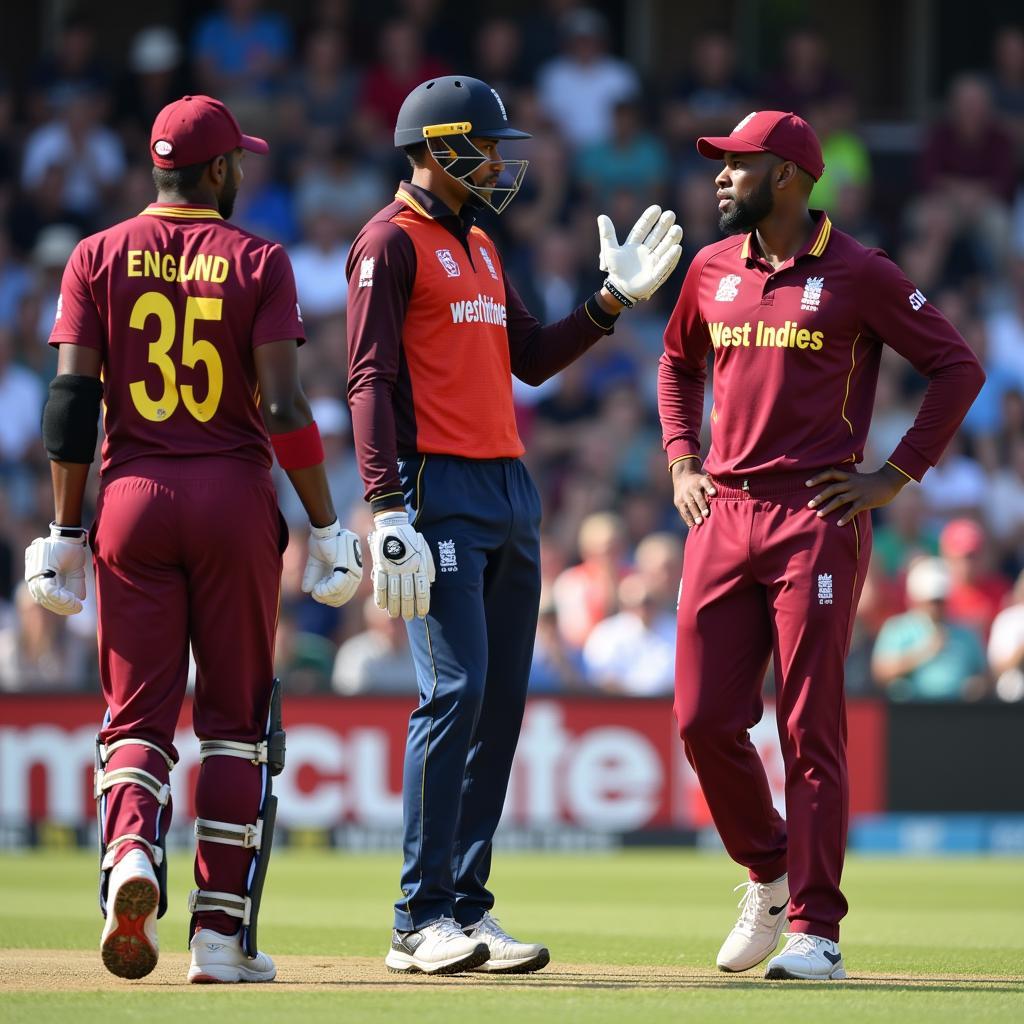 Trận đấu kịch tính giữa West Indies và England