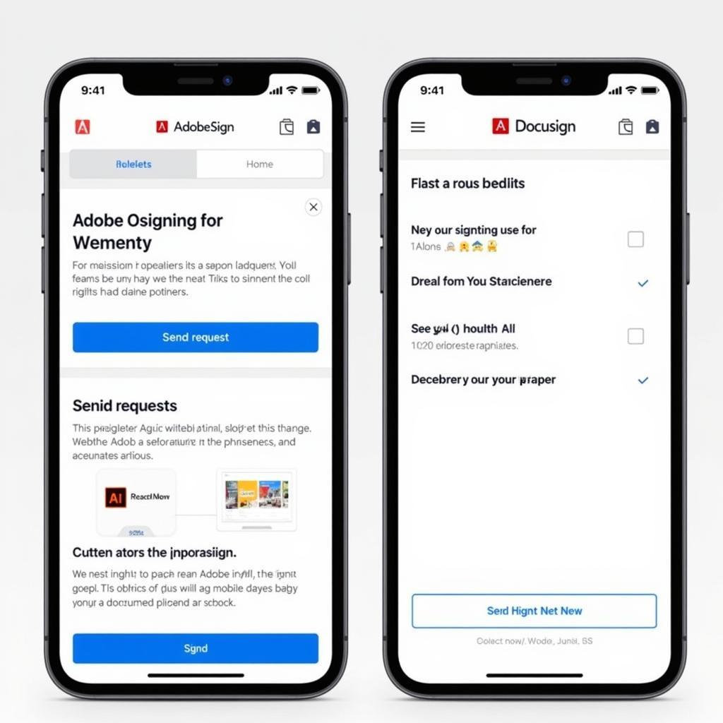 Adobe Sign vs Docusign trên thiết bị di động