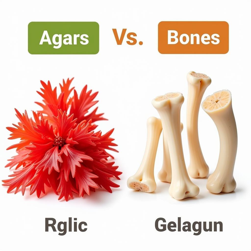 Agar vs Gelatin: Nguồn gốc và chiết xuất