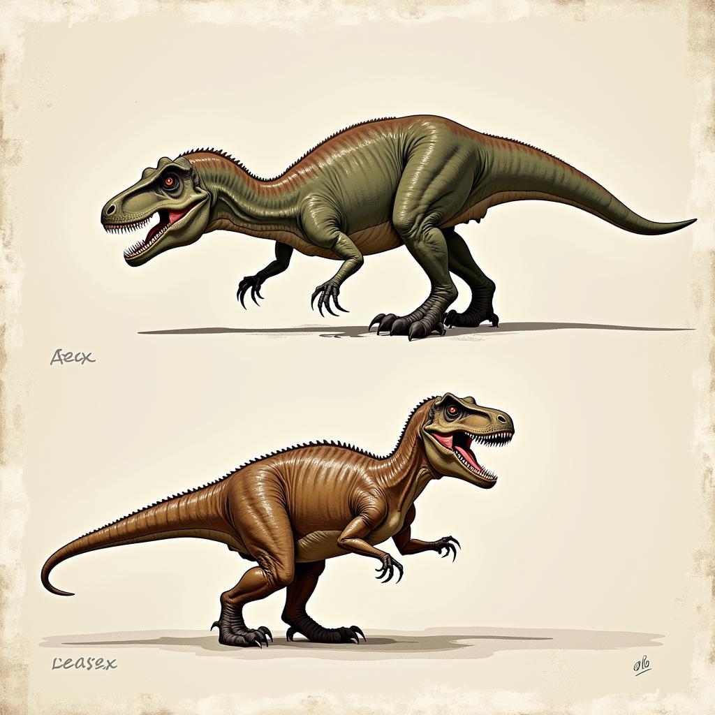 So sánh vũ khí của Allosaurus và T Rex: Cánh tay và móng vuốt