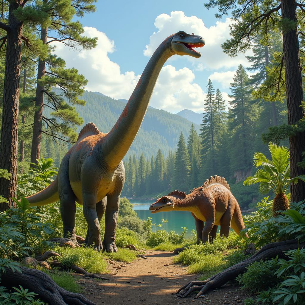 Môi trường sống của Apatosaurus và Diplodocus