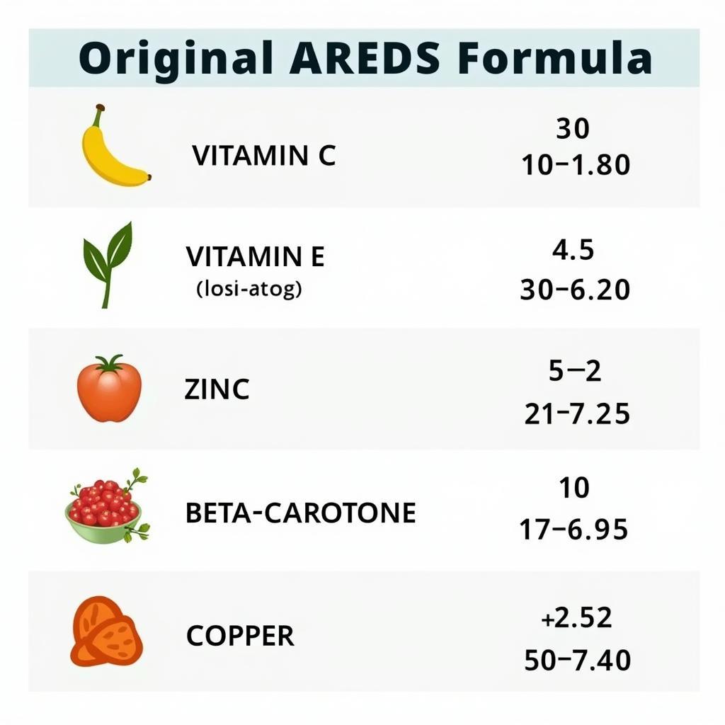 Công thức AREDS ban đầu