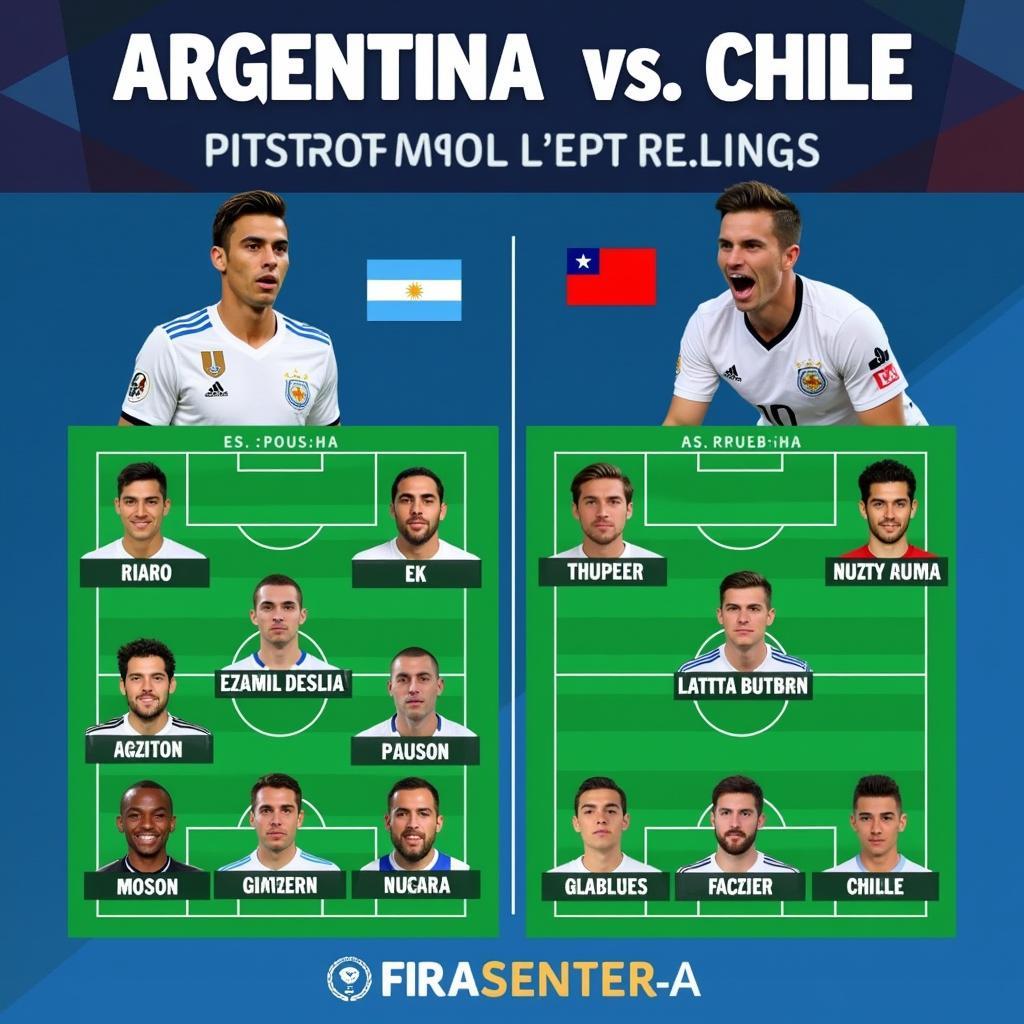 So sánh đội hình Argentina vs Chile