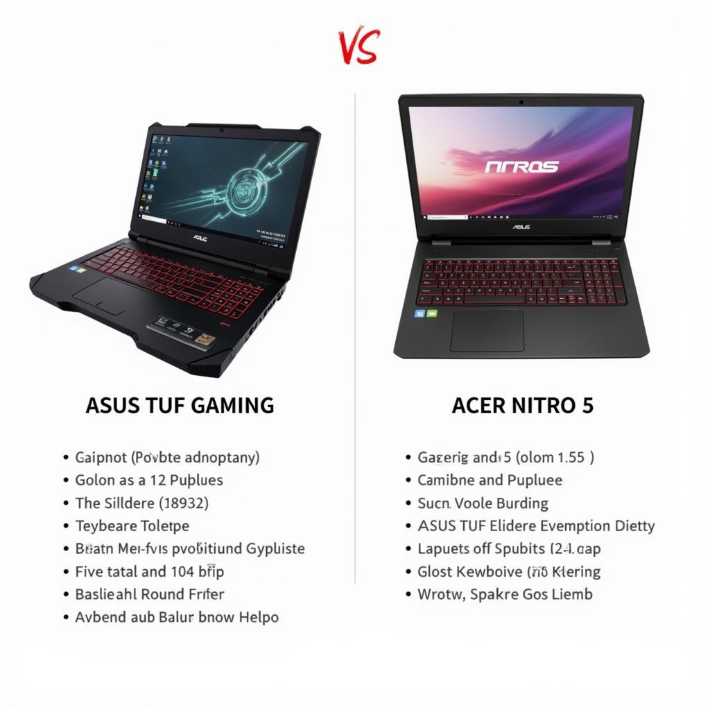 So sánh thiết kế Asus TUF Gaming và Acer Nitro 5