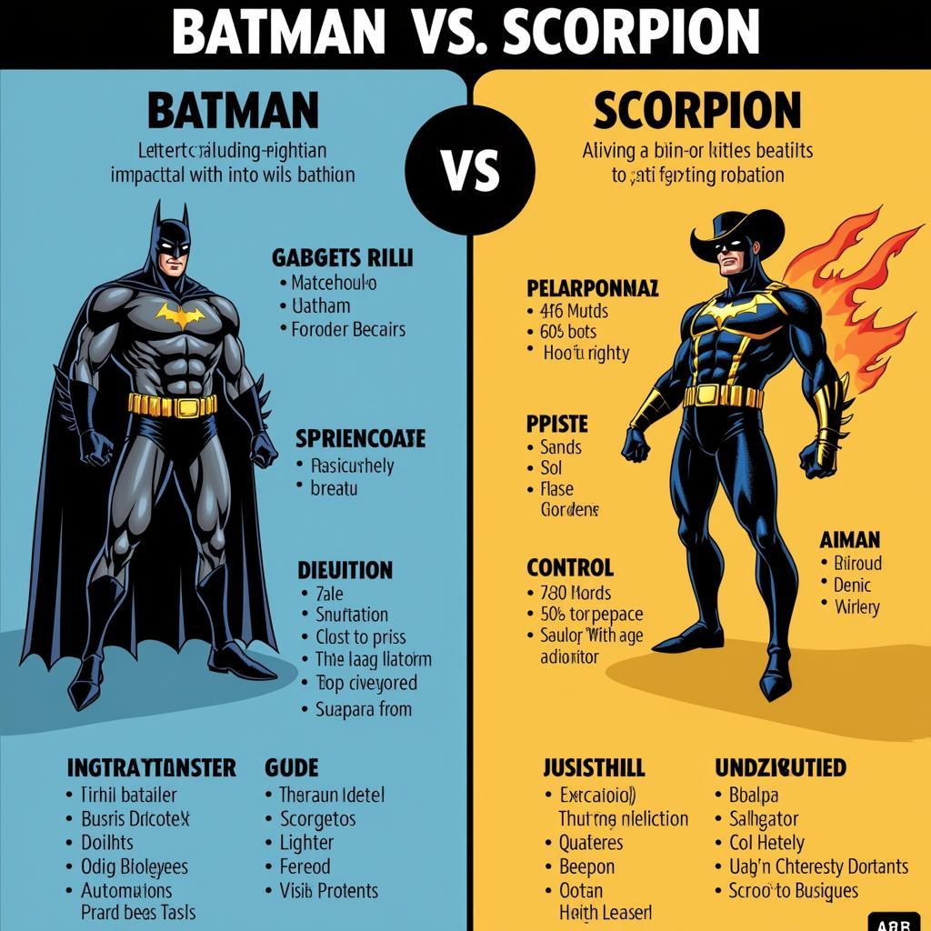 Batman vs. Scorpion: So sánh Sức Mạnh