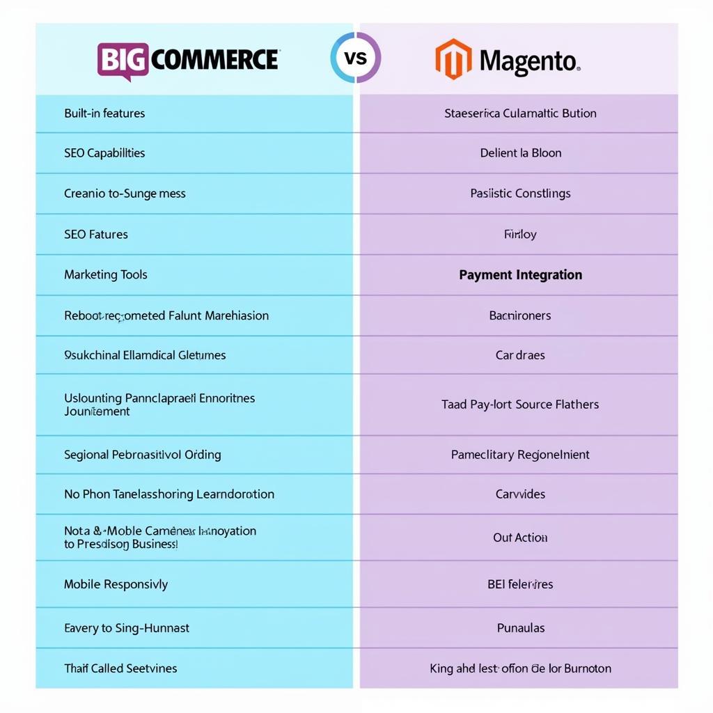 So sánh tính năng BigCommerce và Magento