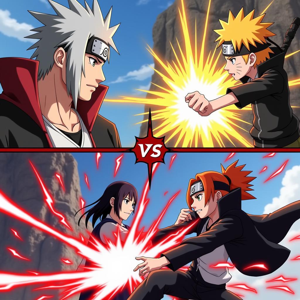 Màn hình chơi game Bleach vs Naruto 2.3