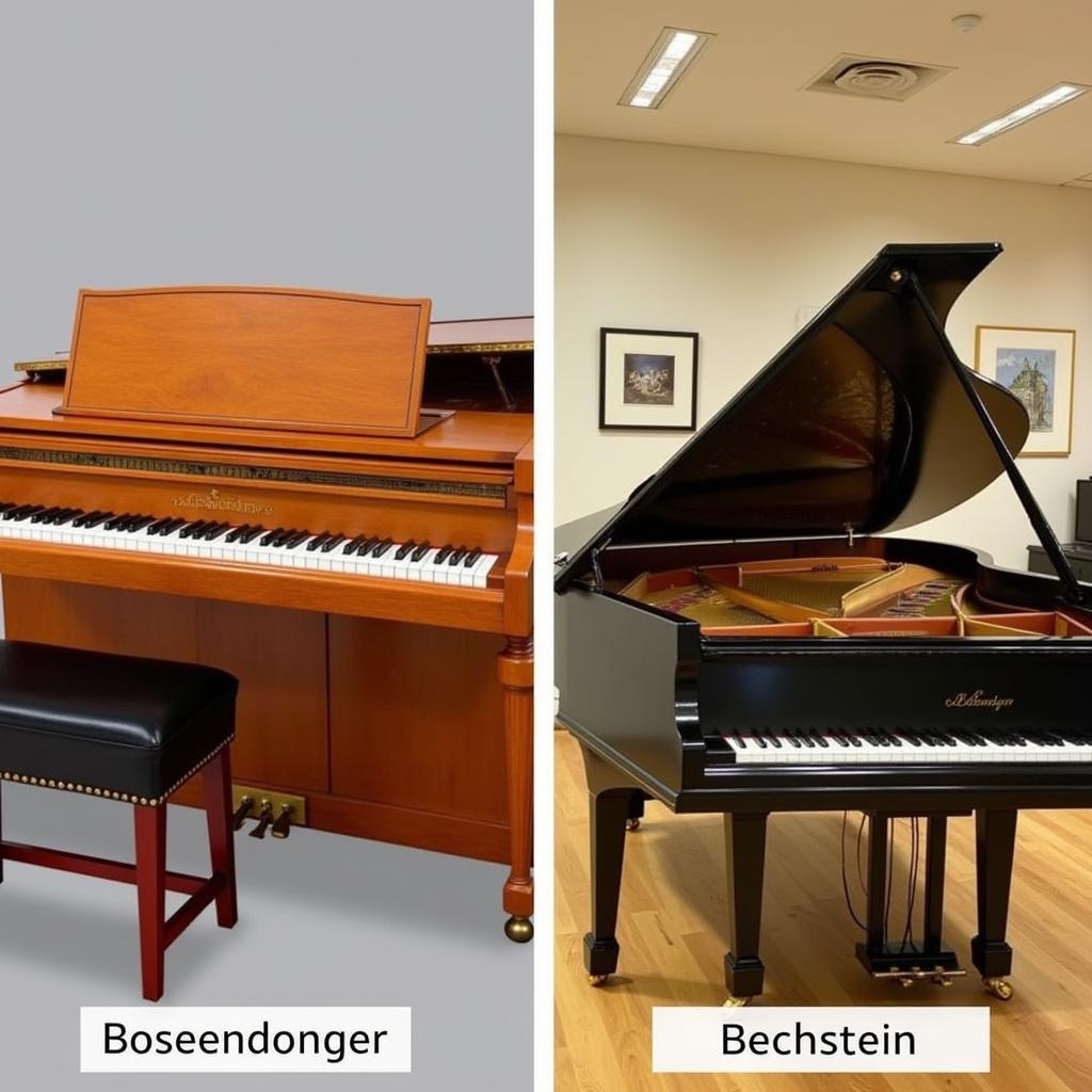 So sánh đàn piano Bosendorfer và Bechstein