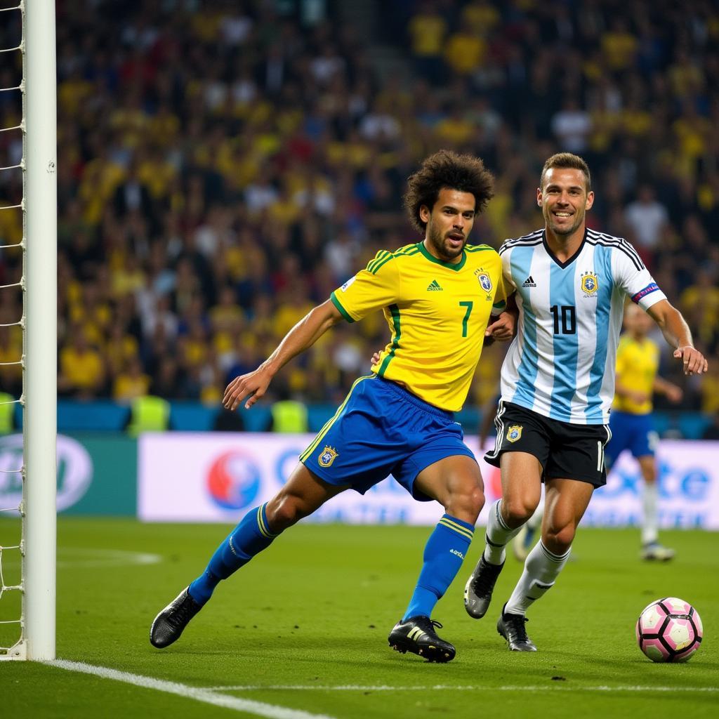 Brazil vs Argentina: Đối đầu kinh điển trên Totalsportek