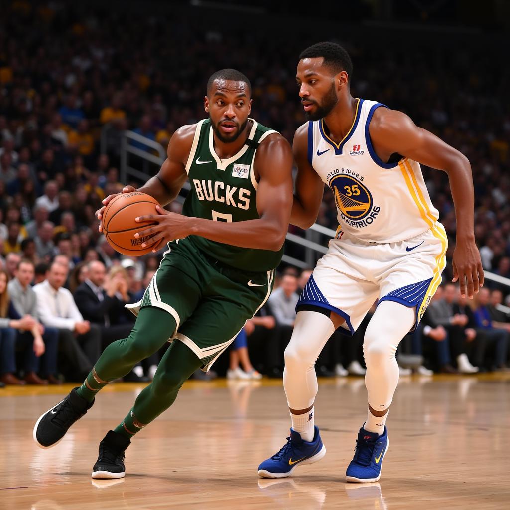 Bucks vs Warriors: Đối đầu kinh điển trên sân bóng rổ NBA