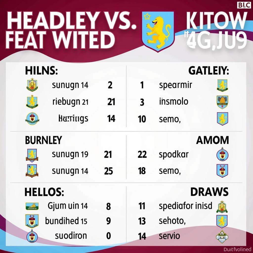 Lịch sử đối đầu Burnley vs Aston Villa