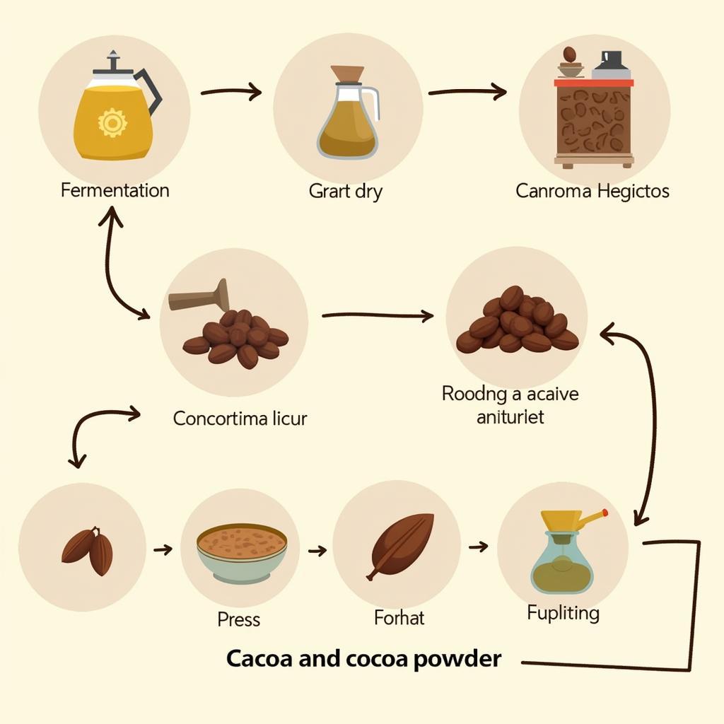 Quy trình sản xuất Cacao và Cocoa Powder