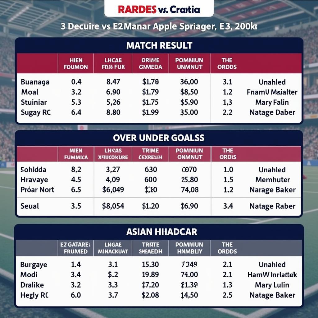 Tỷ lệ kèo nhà cái Canada vs Croatia