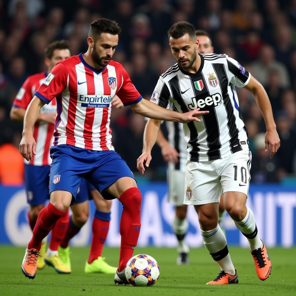 Cầu thủ nổi bật trong trận đấu giữa Atletico Madrid và Juventus