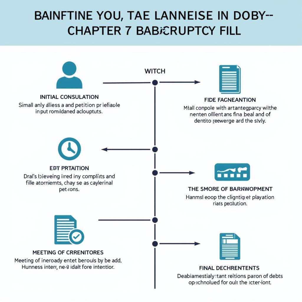 Chapter 7 Bankruptcy Process Illustration