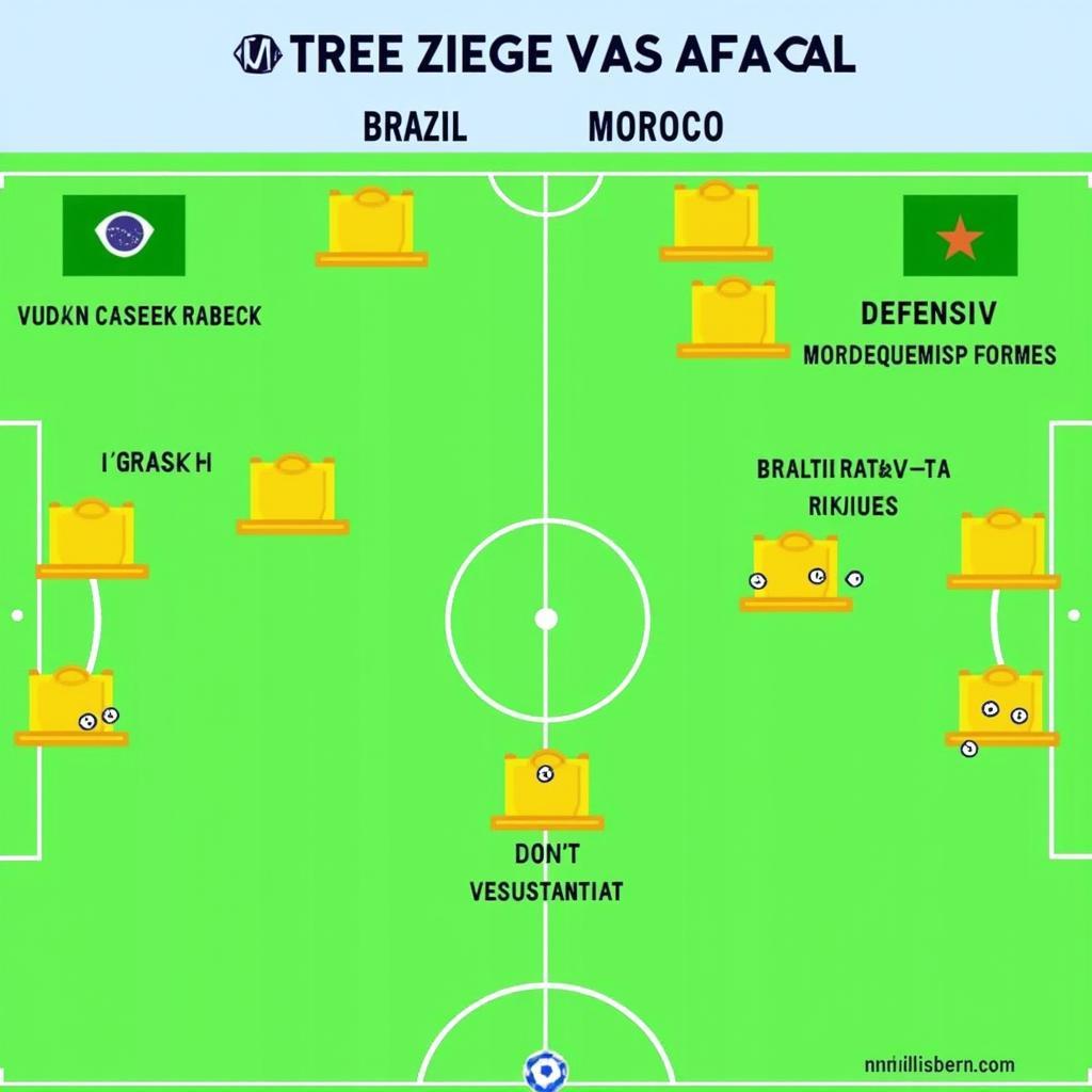 Chiến thuật Brazil vs Morocco