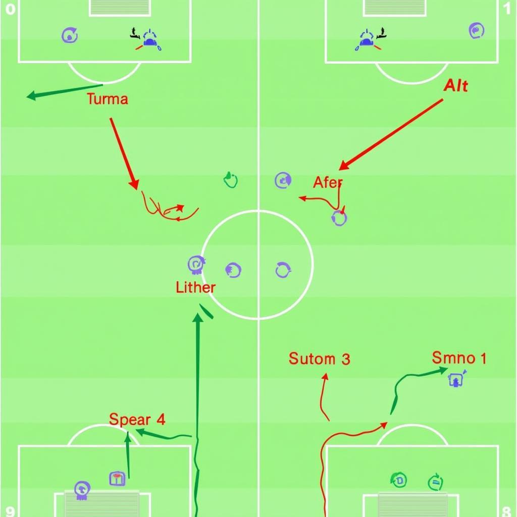 Chiến thuật của Juve và Alt trong trận đấu