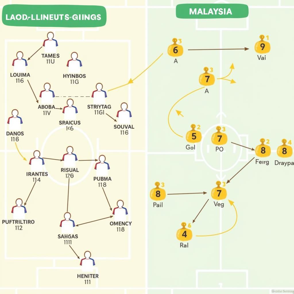 Chiến thuật dự đoán U19 Lào vs Malaysia