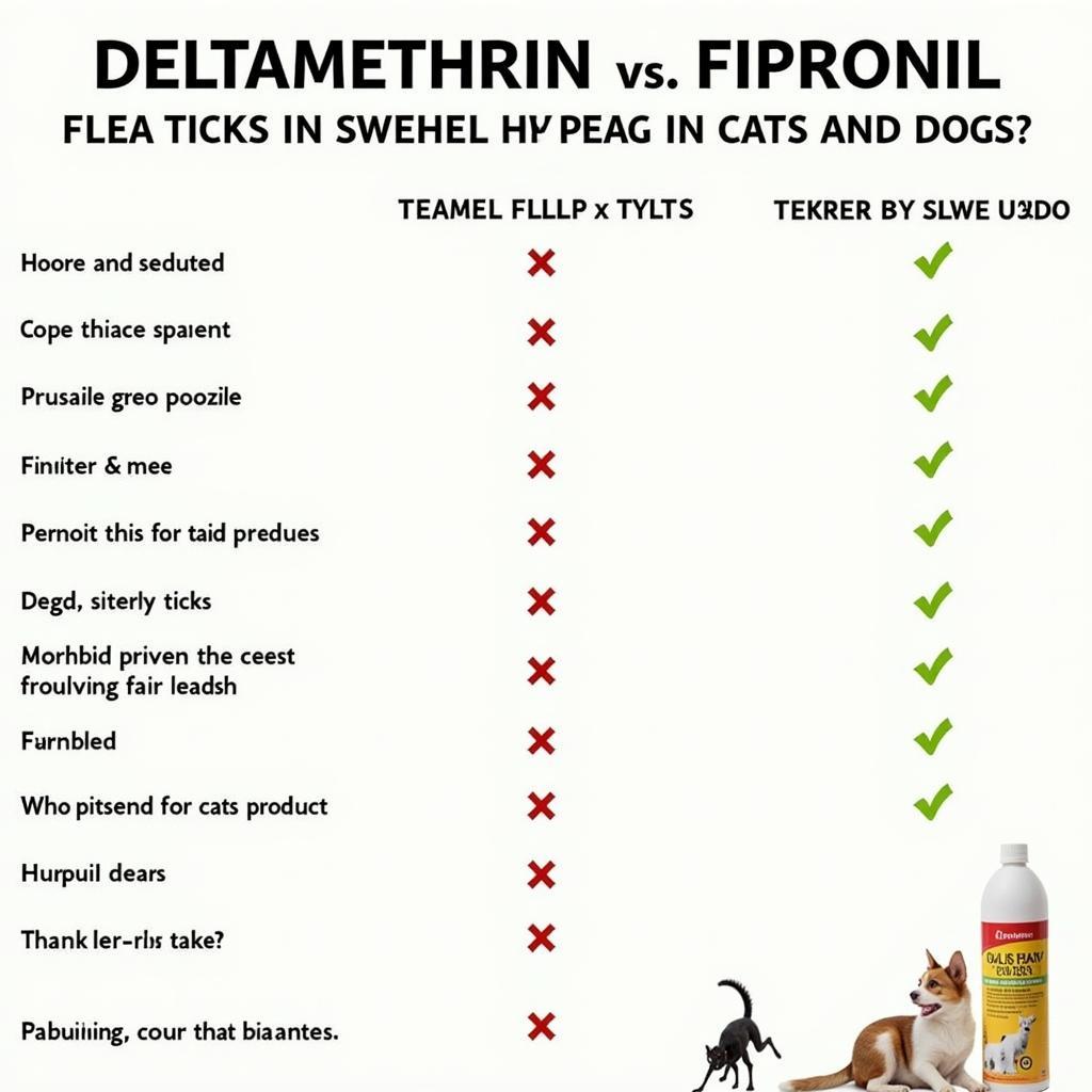 Deltamethrin và Fipronil cho Chó Mèo