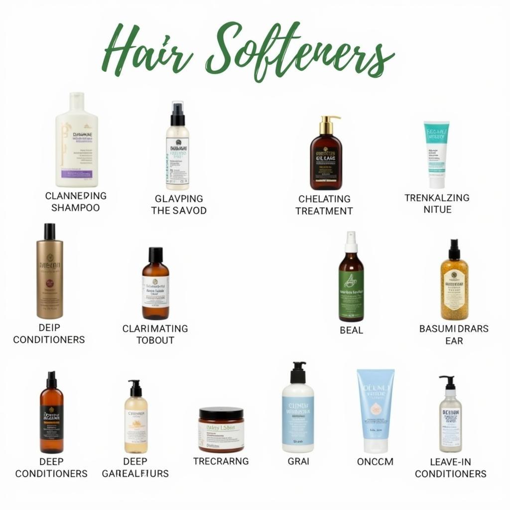 Different Hair Softeners and Conditioners