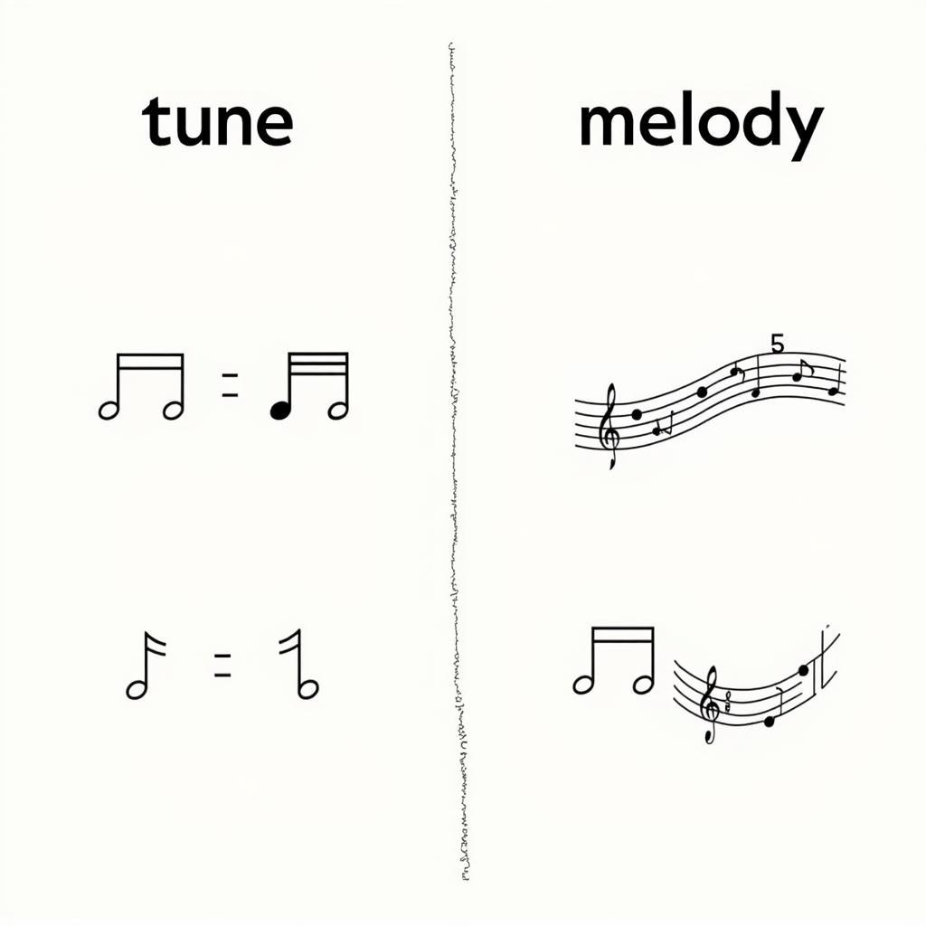 Định nghĩa Tune và Melody