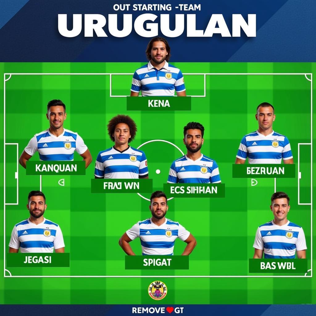 Đội hình Uruguay ra sân