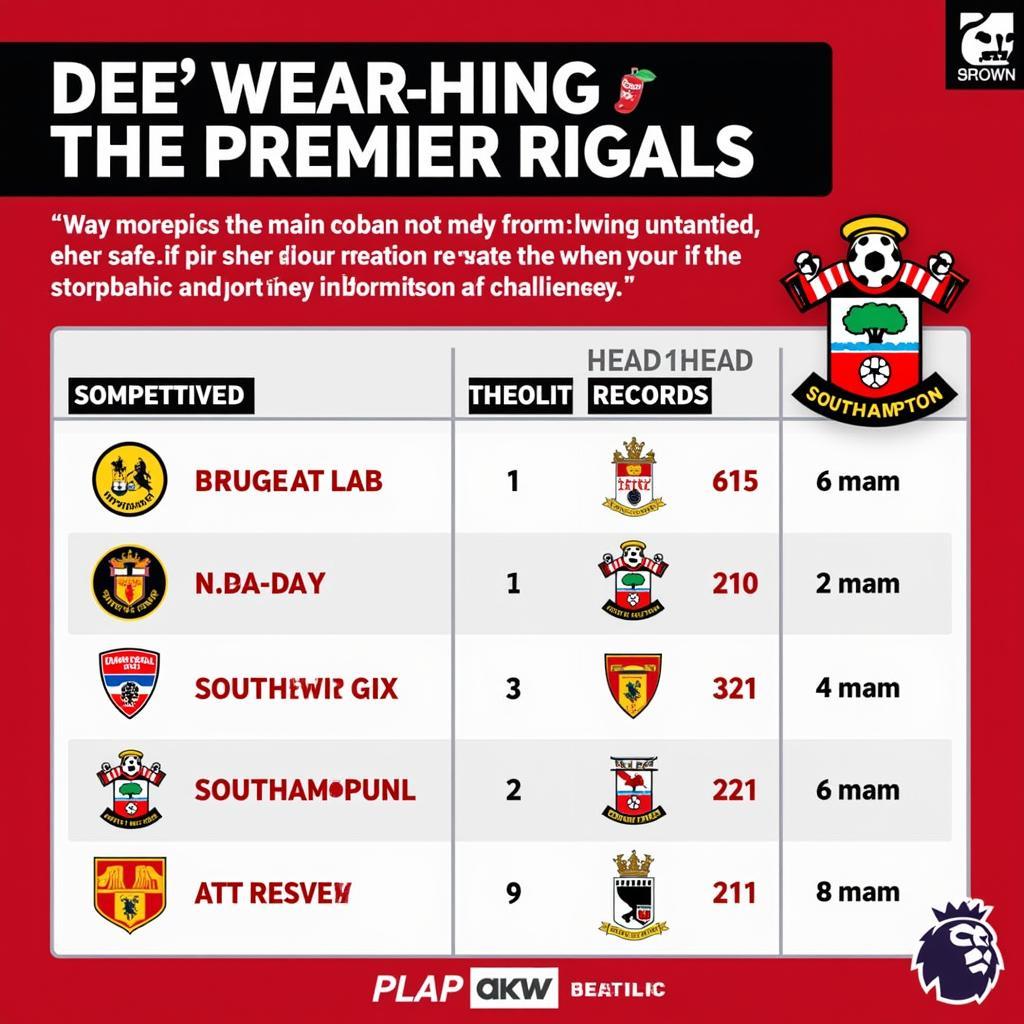 Đối thủ Southampton vs