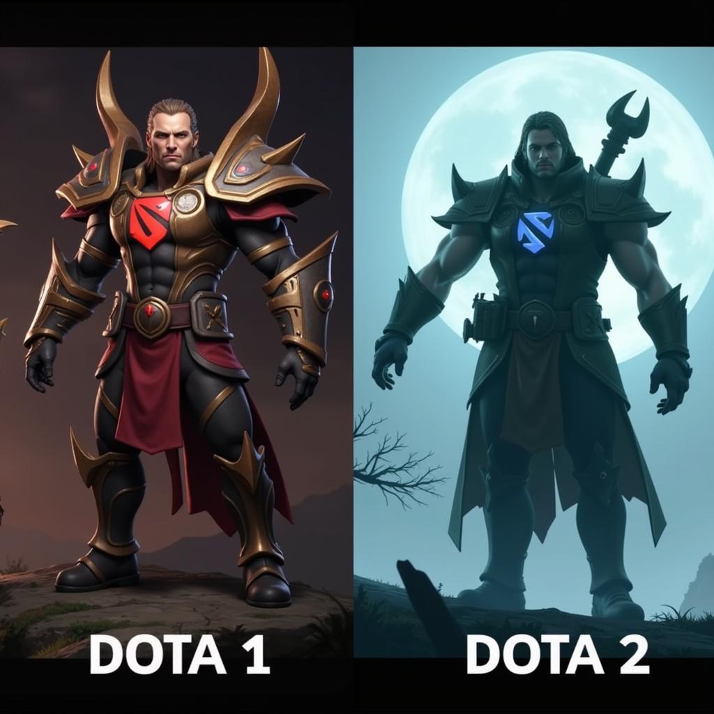 So sánh đồ họa giữa Dota 1 và Dota 2