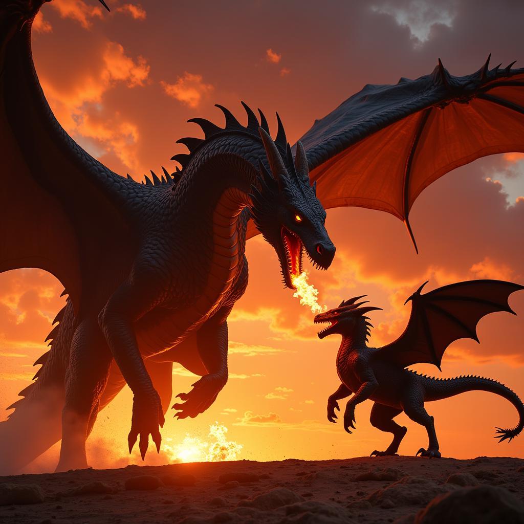 So sánh sức mạnh giữa Drogon và Balerion