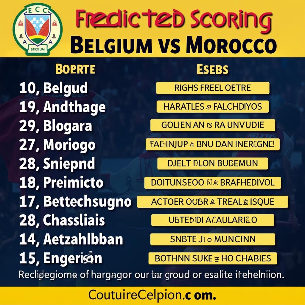 Dự đoán kết quả Bỉ vs Morocco