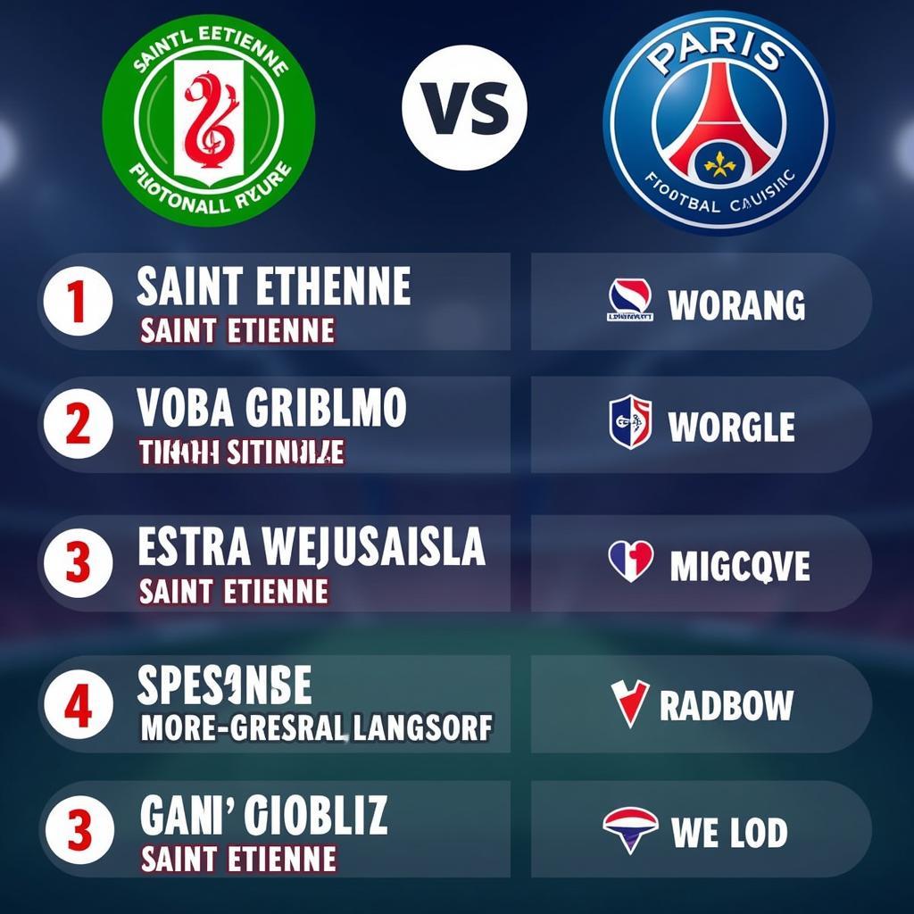 Dự đoán kết quả trận đấu giữa Saint Etienne và PSG