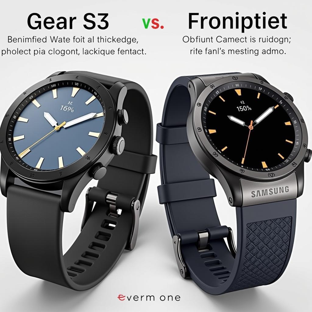 So sánh thiết kế Gear S3 Classic và Frontier