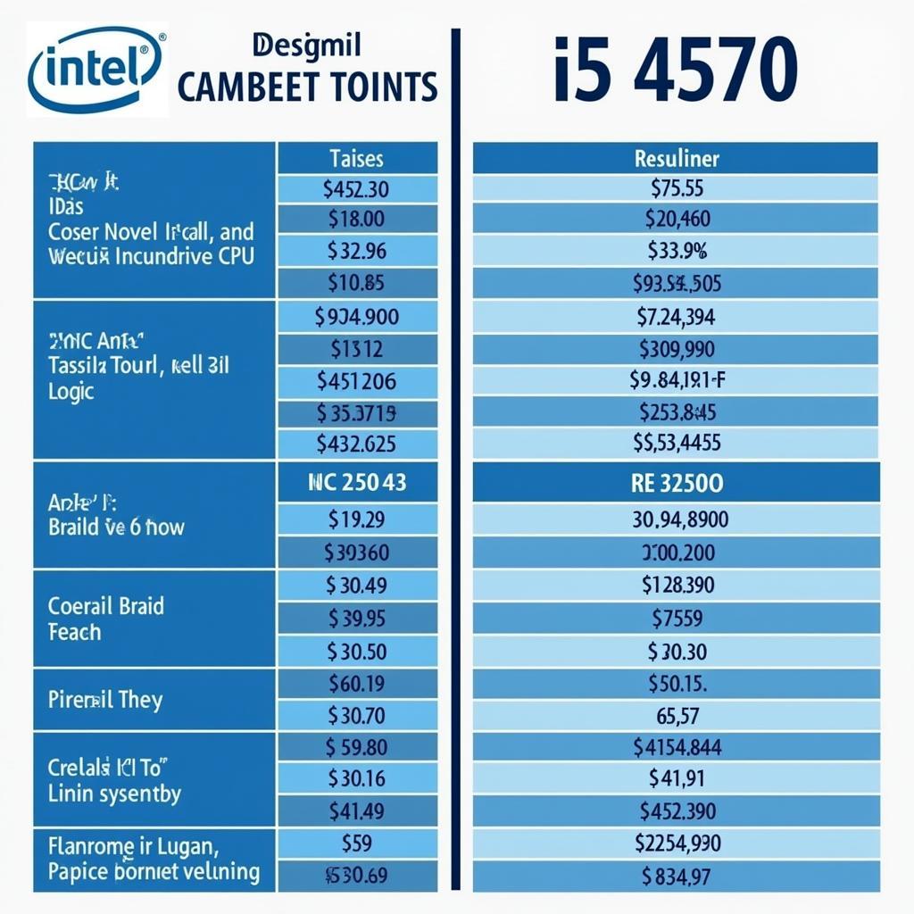 Giá cả i5 3570 và 4570